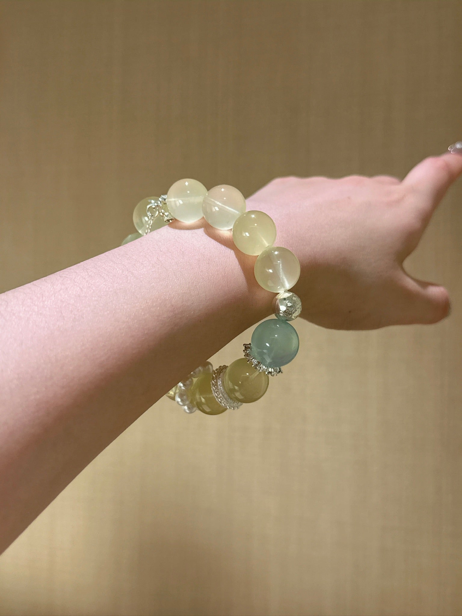▫️▪️ Citrine aquamarine bracelet